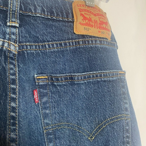 Levi's Men's Slim Jeans in Dark Blue - Picture 4 of 8